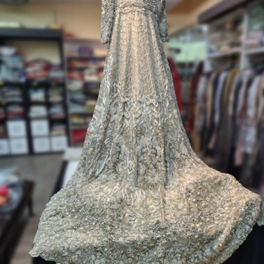 Light Silver Bridal Gown