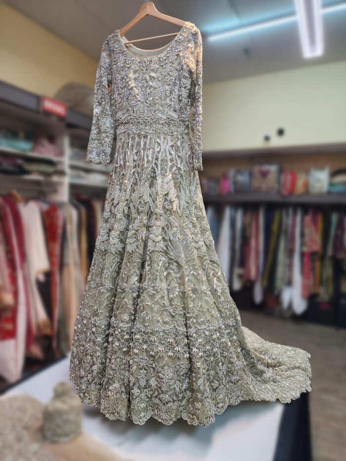 Light Silver Bridal Gown - Image 4